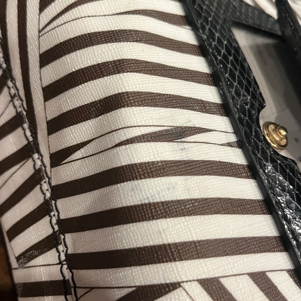 Henri Bendel Disturbed Stripped Briefcase/Laptop Bag - Picture 11 of 17